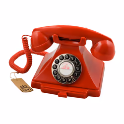 GPO Retro Carrington, Téléphone analogique, Combiné filaire, Rouge