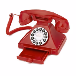 GPO Retro Carrington Téléphone analogique Rouge