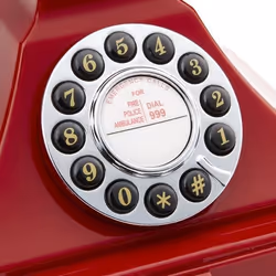 GPO Retro Carrington Téléphone analogique Rouge