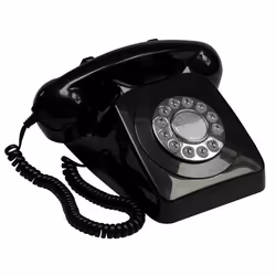 GPO Retro 746, Téléphone analogique, Combiné filaire, Noir