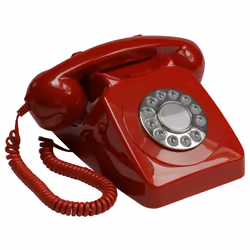GPO Retro 746, Téléphone analogique, Combiné filaire, Rouge