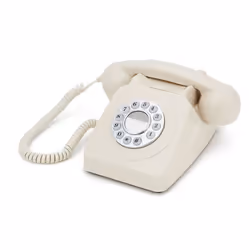 GPO Retro 746, Téléphone analogique, Combiné filaire, Identification de l'appelant, Ivoire