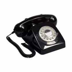 GPO Retro 746, Téléphone analogique, Combiné filaire, Noir