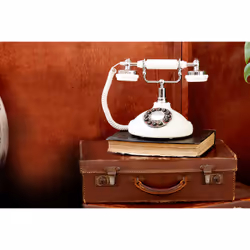 GPO Retro Opal Téléphone analogique Crème, Argent