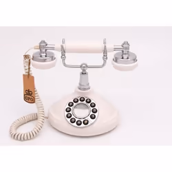 GPO Retro Opal Téléphone analogique Crème, Argent