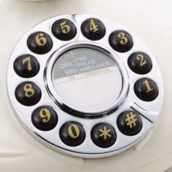 GPO Retro Opal Téléphone analogique Crème, Argent - Vue supplémentaire 4