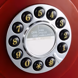 GPO Retro 746 Téléphone analogique Rouge