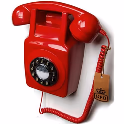 GPO Retro 746 Téléphone analogique Rouge