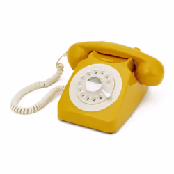 GPO Retro 746, Téléphone analogique, Combiné filaire, Jaune