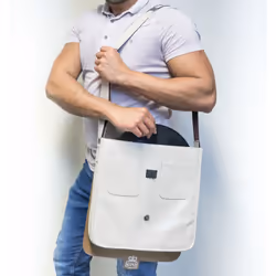 GPO Retro Record Bag Marron, Blanc Unisexe Sac à bandoulière