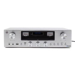 GPO Retro PR200 ensemble audio pour la maison Système mini audio domestique 12 W Argent