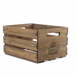 GPO Retro Cassa, Boîte de rangement, Bois, Rectangulaire, Bois, Monochromatique, 450 mm