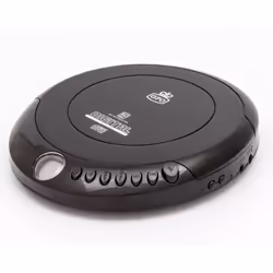 GPO Retro Discman Lecteur CD portable Noir