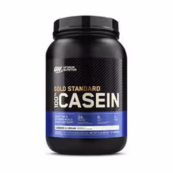 Optimum Nutrition GOLD STANDARD 100% CASEIN, Poudre, Cookies et crème, 24 g, 120 kcal, 1 g, 1 g