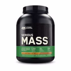Optimum Nutrition SERIOUS MASS, Poudre, Caséinate de calcium, Protéines d'œuf, Concentré de protéine de lactosérum, Chocolat, ...