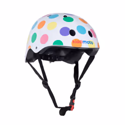 Kiddimoto PASTEL DOTTY KIDS CYCLING HELMET, Demi-casque, Coque rigide