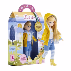 Lottie Dolls Muddy Puddles & Superhero Clothes, Poupée mannequin, Femelle, 3 an(s), Fille, Multicolore