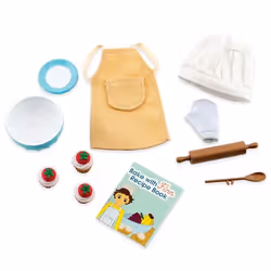 Lottie Dolls Cake Bake Outfit, Ensemble d'habits de poupée, 3 an(s)