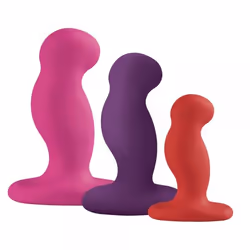 Nexus G-Play+ Trio, Stimulation anale, Stimulation vaginale, Rose, Violet, Rouge, Silicone, Ambidextre, Batterie intégré, 80 ...