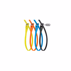 Hiplok Z LOK, Collier de serrage, Noir, Bleu, Orange, Jaune, Acier, 20 g, 40 cm, 4 pièce(s)