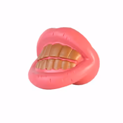 Thumbs Up 0001184, Chien, Jouet qui couine, Or, Rose, Caoutchouc, Mastication, 90 g