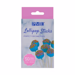 PME Lollipop Sticks, Blanc, Monochromatique, Papier, Sucette, 115 mm, 99 mm