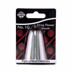 PME JEM Nozzle, Douilles pâtisserie, Poche à douille pâtisserie, Acier inoxydable, Acier inoxydable, 1,8 cm, 31 mm
