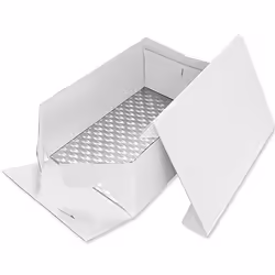 PME BCO894, Boîte de conservation à gâteau, Rectangulaire, Blanc, Carton, 355 mm, 254 mm