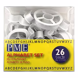 PME Alphabet Cutters, Blanc, ABS, 13 mm, 50 mm, 142 mm, 75 mm