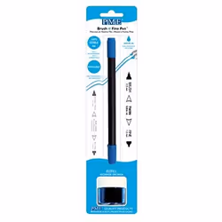 PME Brush &amp; Fine Pen, encre, Bleu, Colorant alimentaire artificiel, Pâte à sucre, 8 g, Water, Glycerine E422, Ethanol,Pot ...
