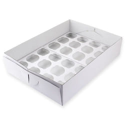 PME Cupcake box boîte de rangement pour gâteau Rectangulaire Carton Blanc