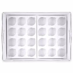 PME Cupcake box boîte de rangement pour gâteau Rectangulaire Carton Blanc