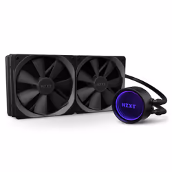 NZXT Kraken X63, Refroidisseur de liquide tout-en-un, 98,17 cfm, Noir