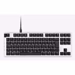 NZXT KB-1TKDE-WR, Sans clé (80 - 87%), USB, Clavier mécanique, QWERTZ, LED, Blanc