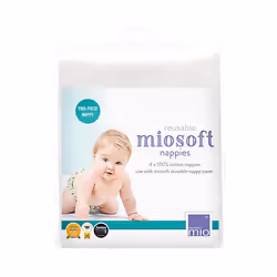 Bambino Mio NAPPY PACK, Insert de couche, Coton, Blanc, Taille unique, Lavage en machine, 40 °C