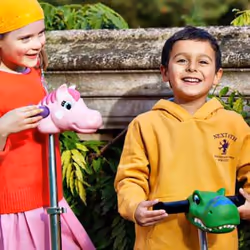 Scootaheadz Danny Dino Décoration guidon Vert
