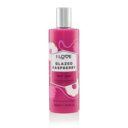 I LOVE Glazed Raspberry 360 ml Gel douche Corps Doughnut, Framboise, Fraise, Vanille