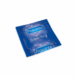 Pasante Super King, Préservatif masculin, Lisse, Transparent, Latex, Large, 69 mm
