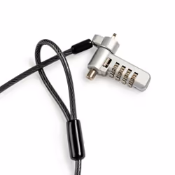 Techair TALUC07 câble antivol Noir, Argent 2 m