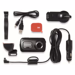 Nextbase 522GW HD Wifi Bluetooth Batterie, Allume-cigare Noir, Argent