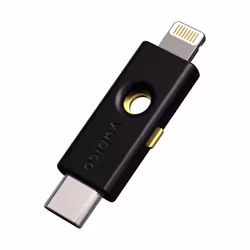 Yubico YubiKey 5Ci FIPS, Windows, macOS, Chrome OS, Linux, Android, iOS, Noir, Fibre de verre, FIPS 140-2, Google account, Mi ...