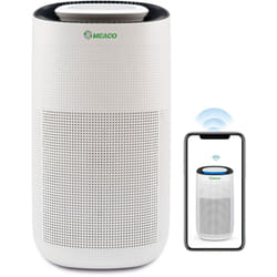 Meaco - Clean ca-hepa 76x5, de purificateur d'air, idéal pour la maison et le bureau, control Wi-Fi, filtre hepa H13, ultrasilencieux 25 dB, capteur