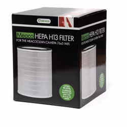 Meaco - Clean ca-hepa 76x5, de filtre de remplacement H13 hepa, de purificateur d'air, élimine 99,97% des particules de, pré-filtre et filtre de