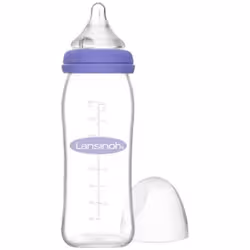 Lansinoh Natural Wave Biberon Verre Débit Moyen 240 ml