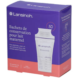 LANSINOH Sachets de conservation du lait maternel 50 Pcs