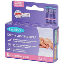 LANSINOH Crème Lanoline HPA format Pocket 3x7 ml