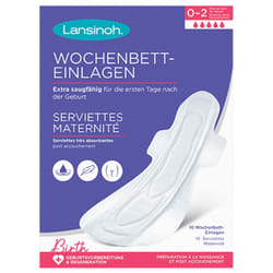 Lansinoh Serviettes Maternité 0-2 Semaines 10 Serviettes