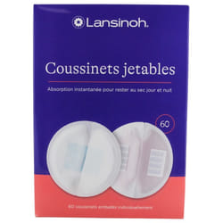 Lansinoh 60 Coussinets d'Allaitement Jetables