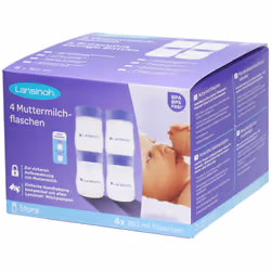 Lansinoh Pots de conservation de lait maternel 4x160ml