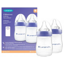 Lansinoh Natural Wave 2 Biberons 1 Mois et + 160 ml